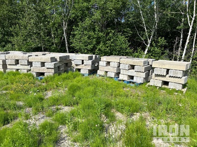 Quantity of (11) Pallets of 2021 Permacon Oak Blend Split-faced Wall Stone