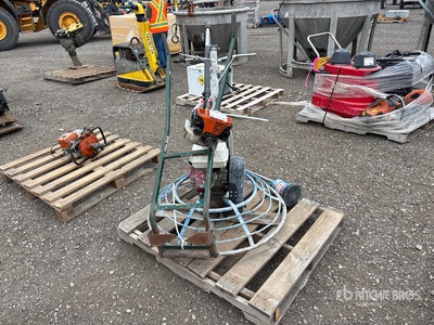 Power trowel, brush cutter, root wrecker, submersible pump Divers