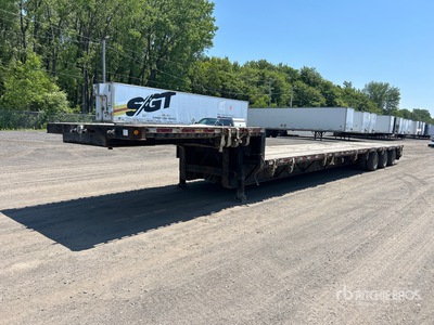 2013 Manac 14353 Tri/A 53 ft Extendable Step Deck Trailer