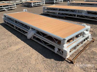 Quantity of (2) 2026 BYT BDF412 4 ft x 12 ft Aluminum Boat Dock Section Kit Divers - Équipement marine (Unused)