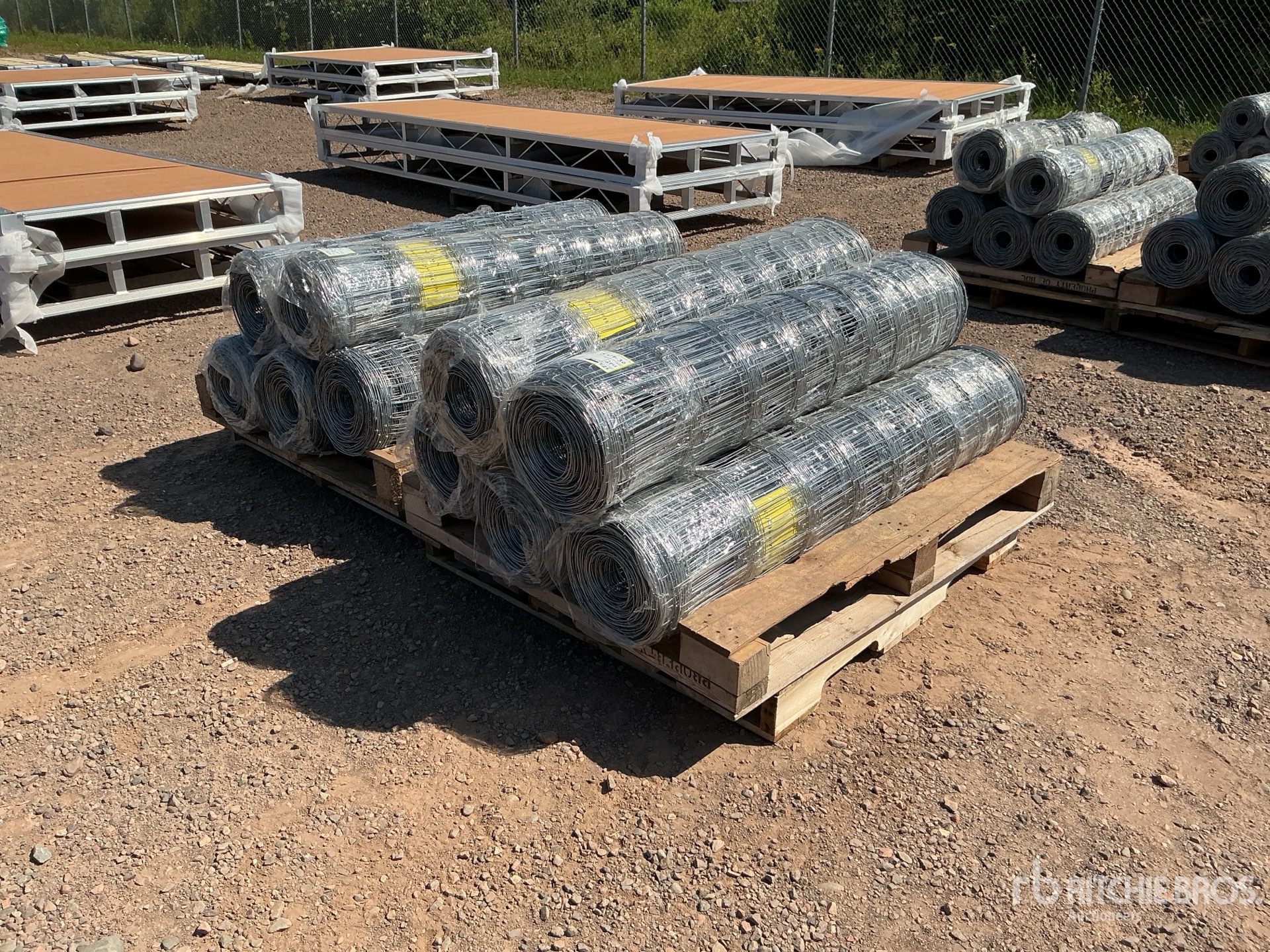 Quantity of (10) 2026 BYT FFC762 330 ft x 4 ft Galvanized Farm Fencing (Unused)