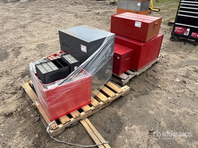 Quantity of (2) Pallets of Miscellaneous Toolboxes Divers