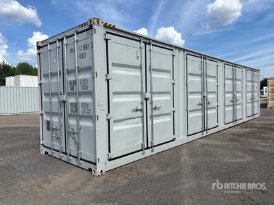 2025 40 ft High Cube Multi-Door Storage Container