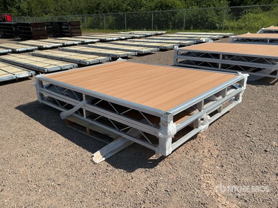 Quantity of (2) 2026 BYT BDF6 6 ft x 8 ft Aluminum Boat Dock Section Kit Divers - Équipement marine (Unused)