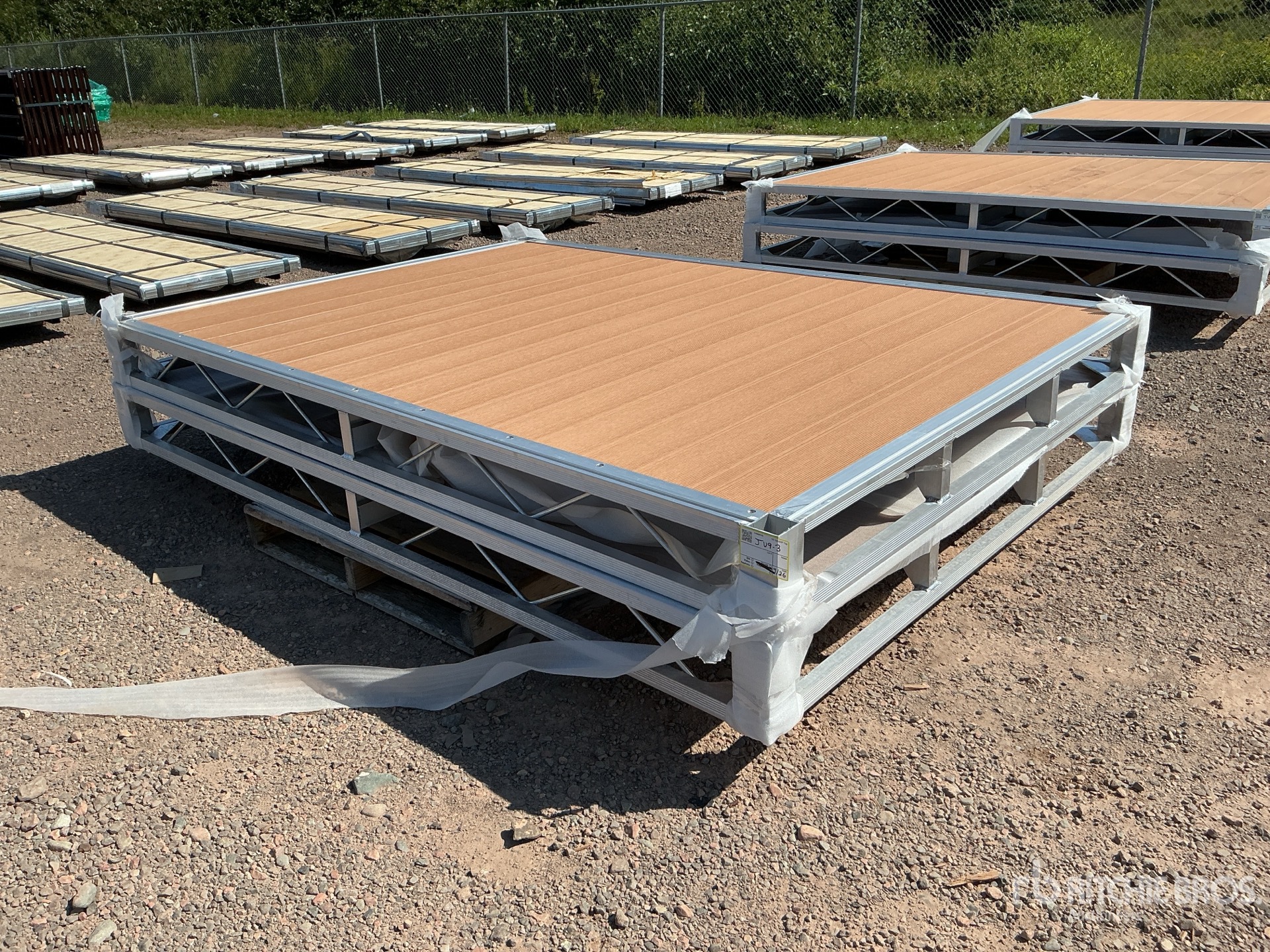 Quantity of (2) 2026 BYT BDF6 6 ft x 8 ft Aluminum Boat Dock Section Kit (Unused)
