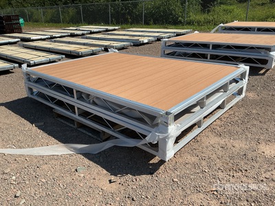 Quantity of (2) 2026 BYT BDF6 6 ft x 8 ft Aluminum Boat Dock Section Kit Divers - Équipement marine (Unused)