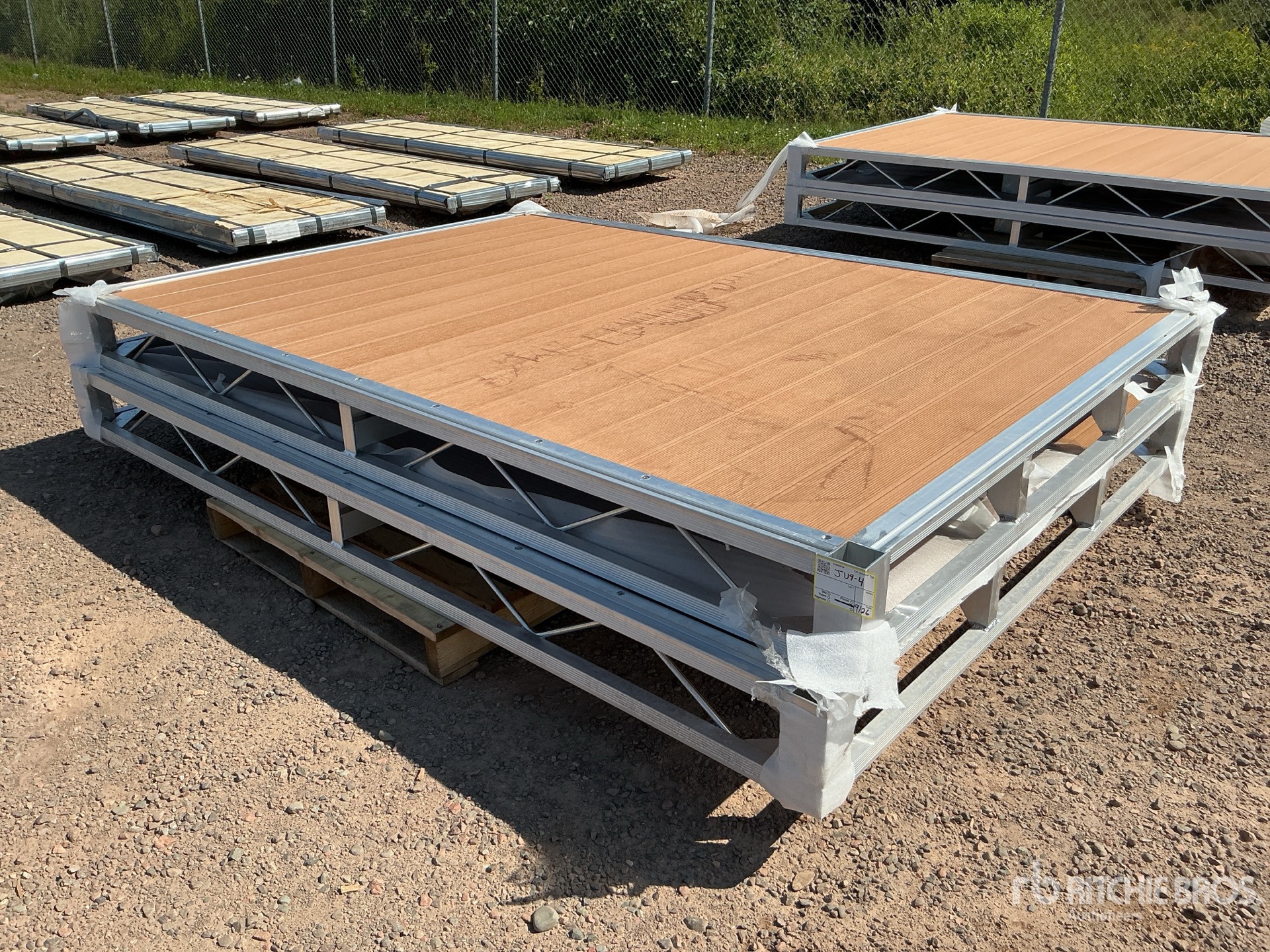 Quantity of (2) 2026 BYT BDF6 6 ft x 8 ft Aluminum Boat Dock Section Kit (Unused)
