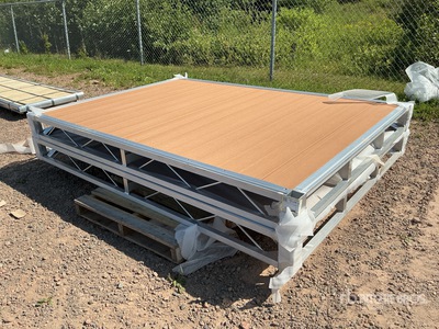 Quantity of (2) 2026 BYT BDF6 6 ft x 8 ft Aluminum Boat Dock Section Kit Divers - Équipement marine (Unused)