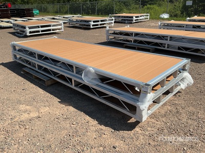 Quantity of (2) 2026 BYT BDF412 4 ft x 12 ft Aluminum Boat Dock Section Kit Divers - Équipement marine (Unused)
