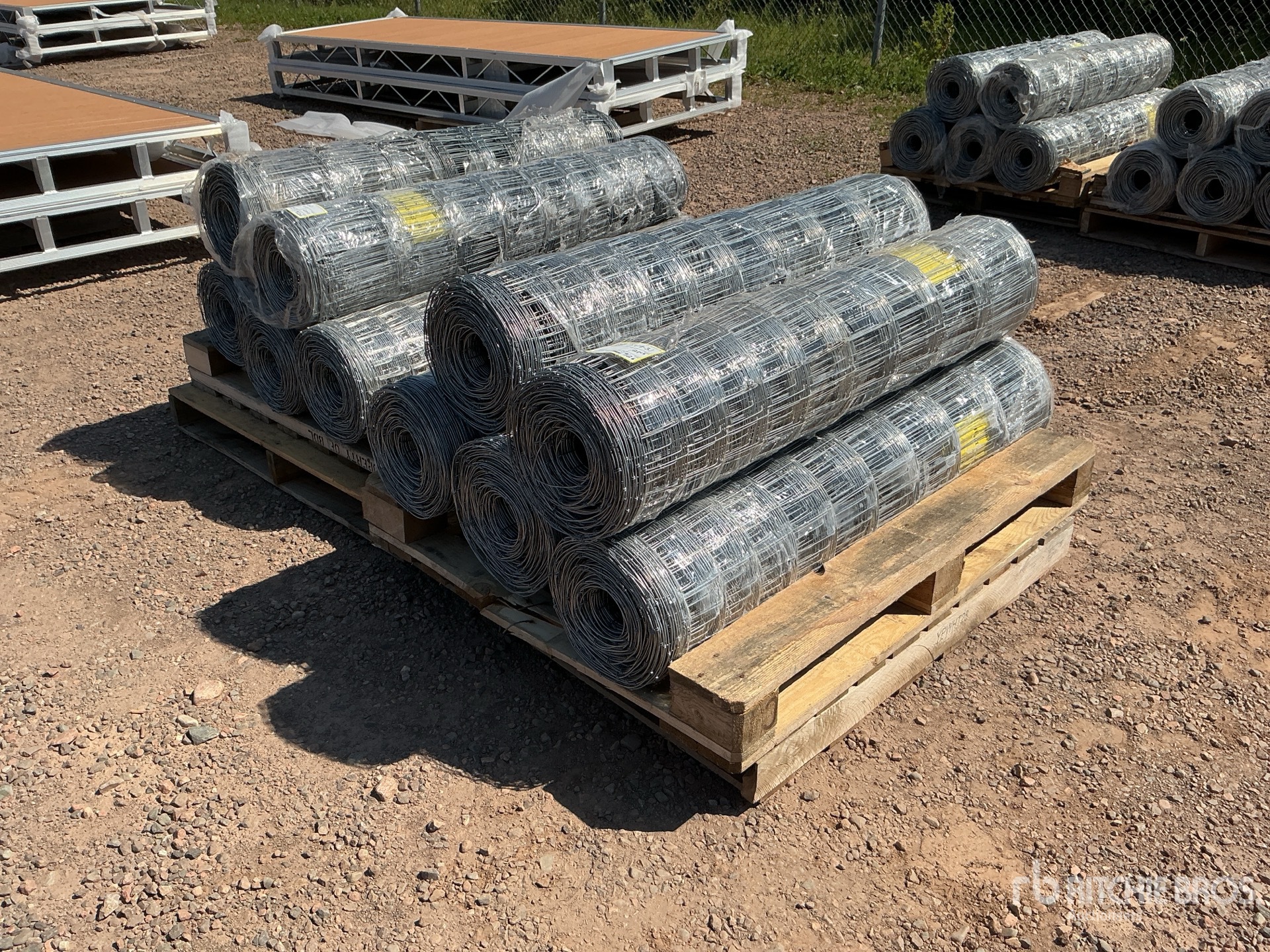 Quantity of (10) 2026 BYT FFC762 330 ft x 4 ft Galvanized Farm Fencing (Unused)