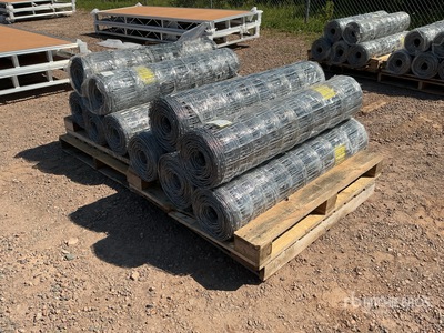 Quantity of (10) 2026 BYT FFC762 330 ft x 4 ft Galvanized Farm Vallas (Unused)