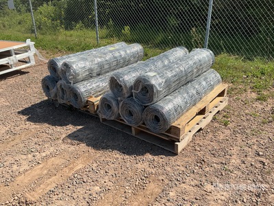 Quantity of (10) 2026 BYT FFC762 330 ft x 4 ft Galvanized Farm Vallas (Unused)
