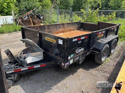 2023 Novae P126812LPHDT 12 ft T/A Dump Utility Trailer