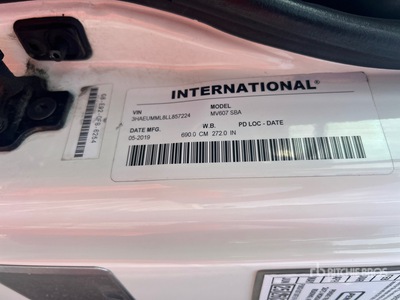 2020 International MV607 Refrigerated Truck