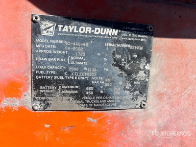 2022 Taylor Dunn B5-440-48 Electric Utility Cart