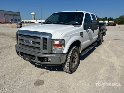 2008 Ford F-350 4x4 Crew Cab Flatbed Truck