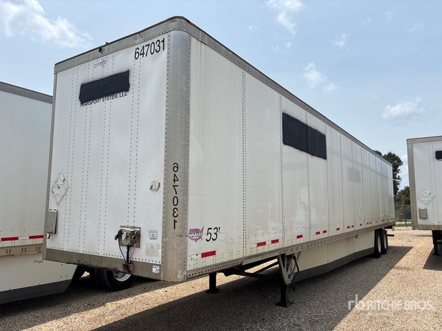 2017 Wabash DVCVHPC 53 ft x 102 in T/A Van Trailer