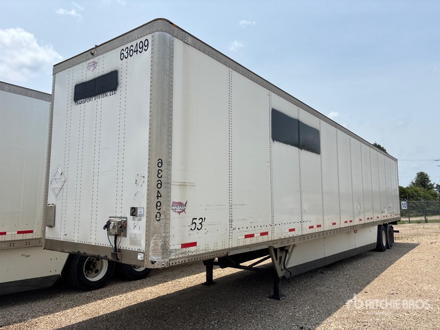 2016 Wabash DVCVHPC 53 ft x 102 in T/A Van Trailer