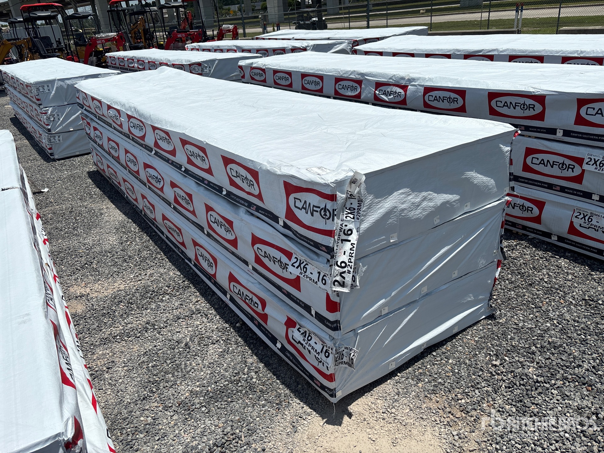 Quantity of (192) 2 x 6 x 16 SYP #2 Prime Grade Kiln Dried-Heat Treated S4S Lumber (Unused)