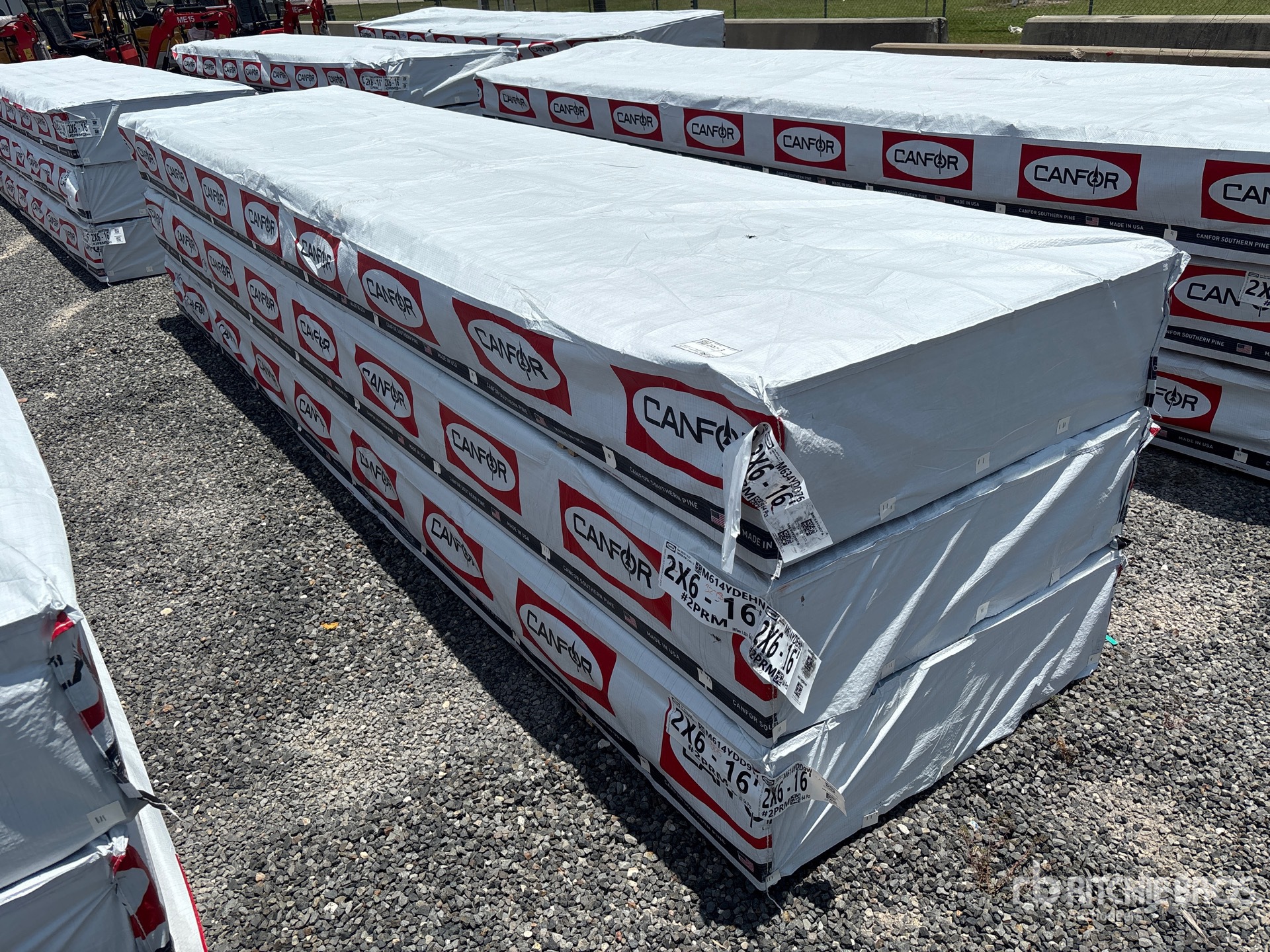 Quantity of (192) 2 x 6 x 16 SYP #2 Prime Grade Kiln Dried-Heat Treated S4S Lumber (Unused)