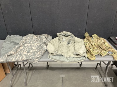 (36) Wet Weather Jackets, (6) Extreme Cold Weather Parkas & Assorted Items