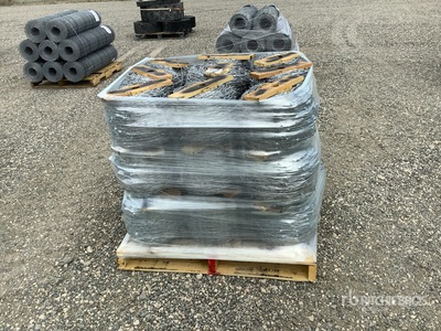 Quantity of (27) Large Rolls of Galvanized Alambre de espino (Unused)