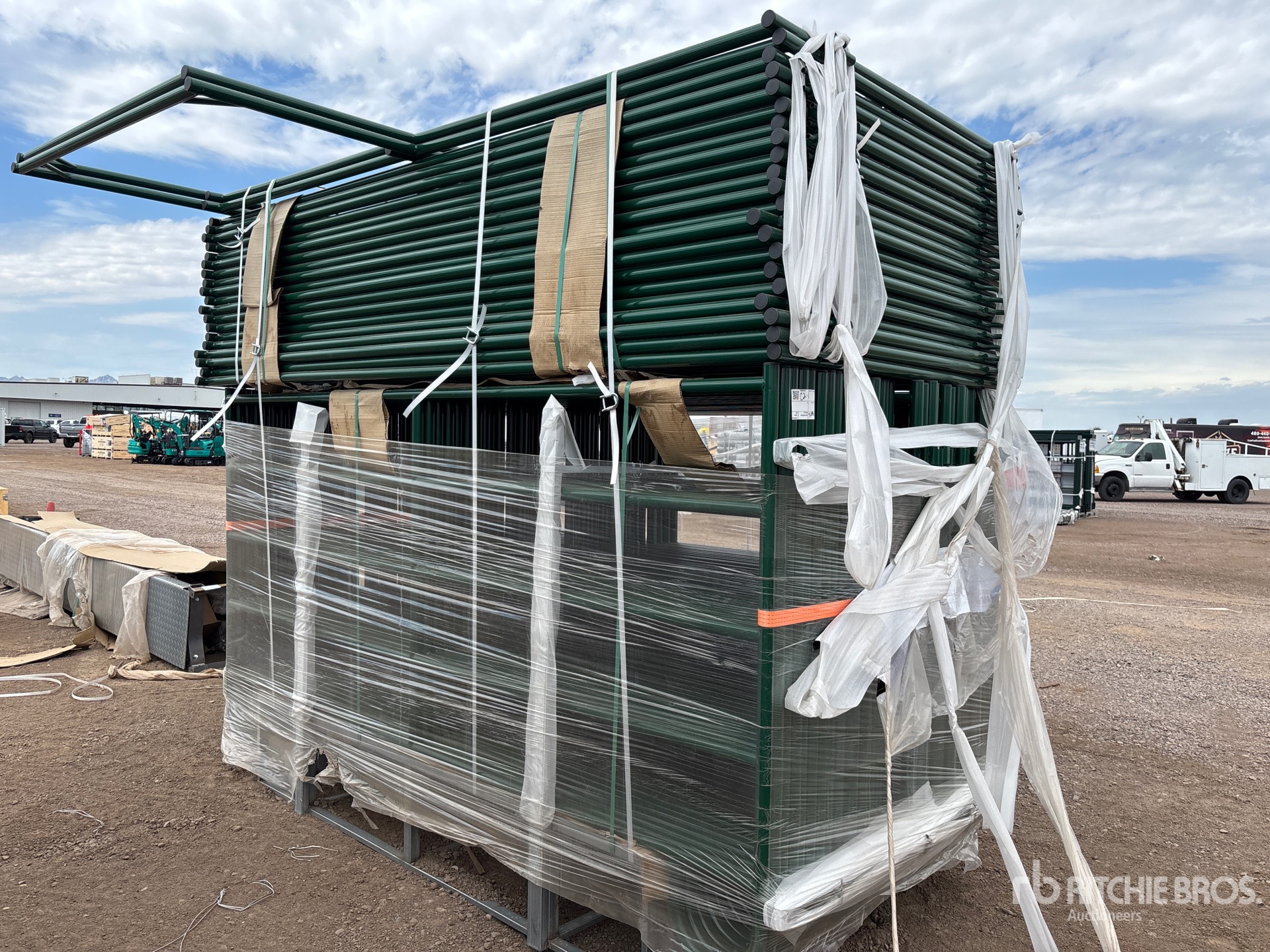 Quantity of (56) 2026 EMC CP10FT-5FT(54+2) 10 ft x 5 ft Powder Coated Corral Livestock Panel (Unused)
