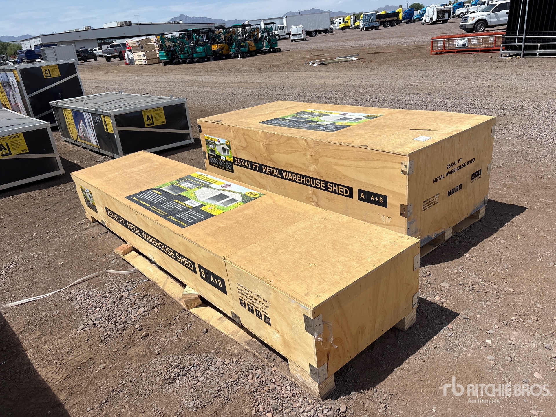 2026 EMC CG2541-H305 25 ft x 41 ft Double Garage Metal Storage Building (Unused)