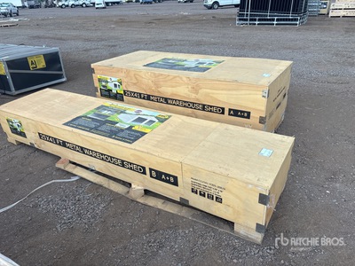 2026 EMC CG2541-H305 Double Garage Metal Warehouse Szopa (Unused)