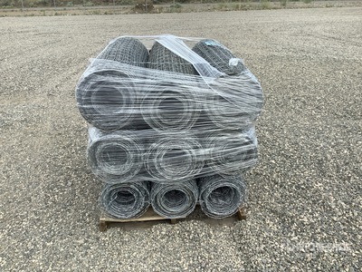 Quantity of (9) 100 ft x 4 ft Galvanized Rolls of Horse Heavy Duty Vallas (Unused)