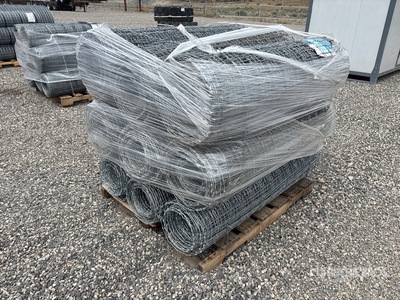 Quantity of (9) 100 ft x 4 ft Galvanized Rolls of Horse Heavy Duty Fencing (Unused)