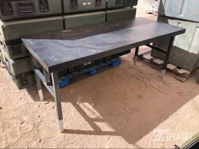 LOT OF 2 SETS - PORTABLE MILITARY COMMAN CENTER TABLES  (2 TABLES PET ITEM) MILITARY COMAND CENTER TABLES Made for transport