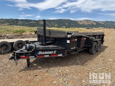 2023 Diamond C 16 ft T/A Demolition Dump Utility Trailer