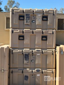 Lot of 4- Pelican Pallet Ready Cases MM24 -NSN#8145-01-531-4711 Stackable, airtight, and waterproof. Dims per case : 52x28x23 62.3 pounds معدات الحاويات المتنوعة