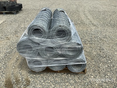 Quantity of (8) 330 ft x 47 in Galvanized Rolls of Cow/Livestock Field Fencing (Unused)
