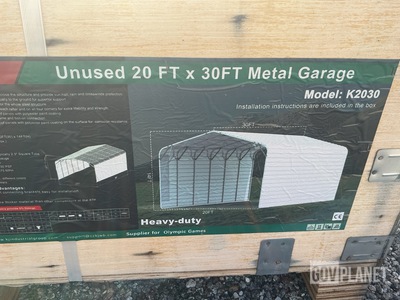 KJ K2030 Metal Garage - Unused