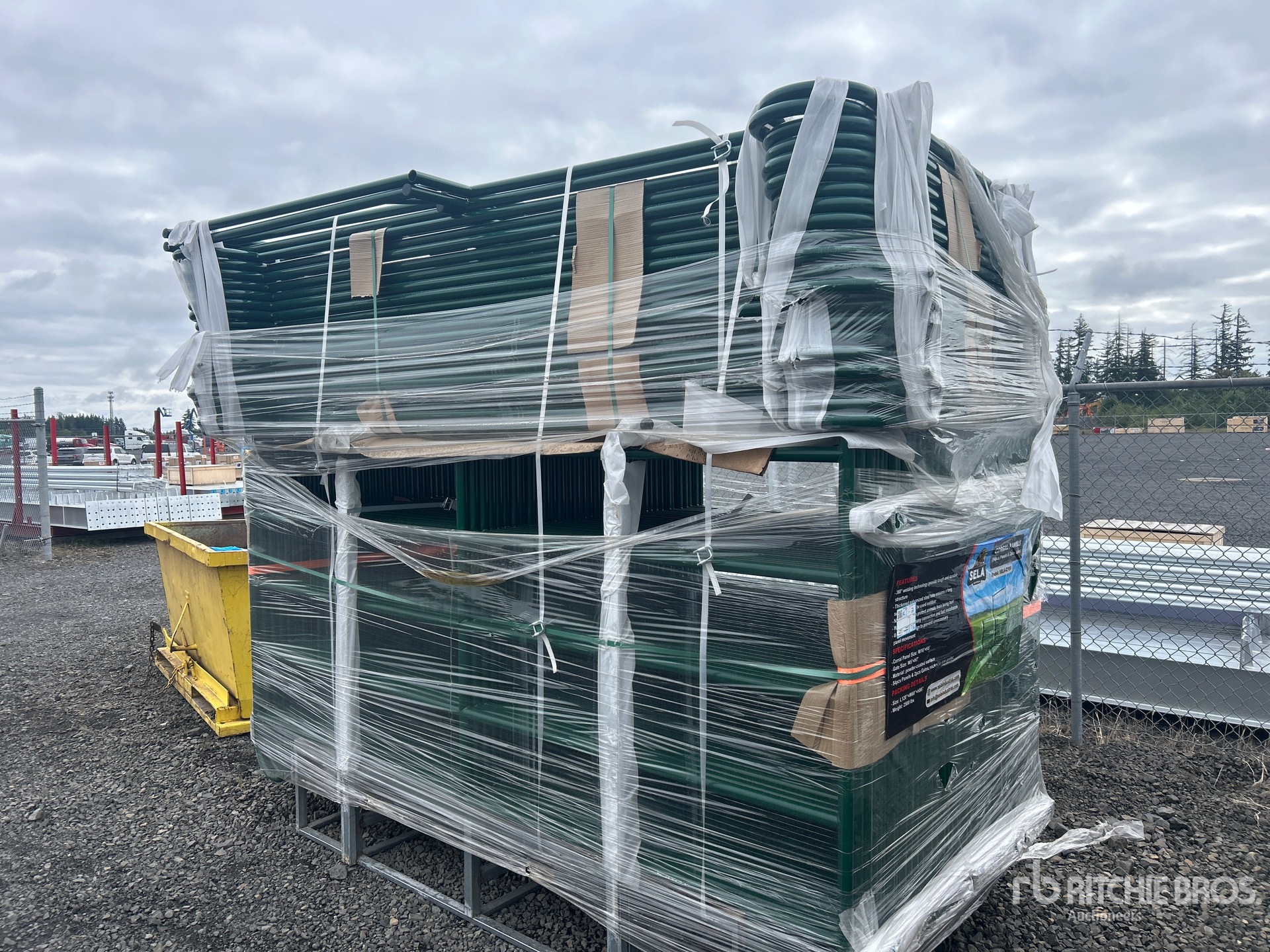 Quantity of (56) 2026 SELA CP56 10 ft x 5 ft Powder Coated Corral Livestock Panel (Unused)