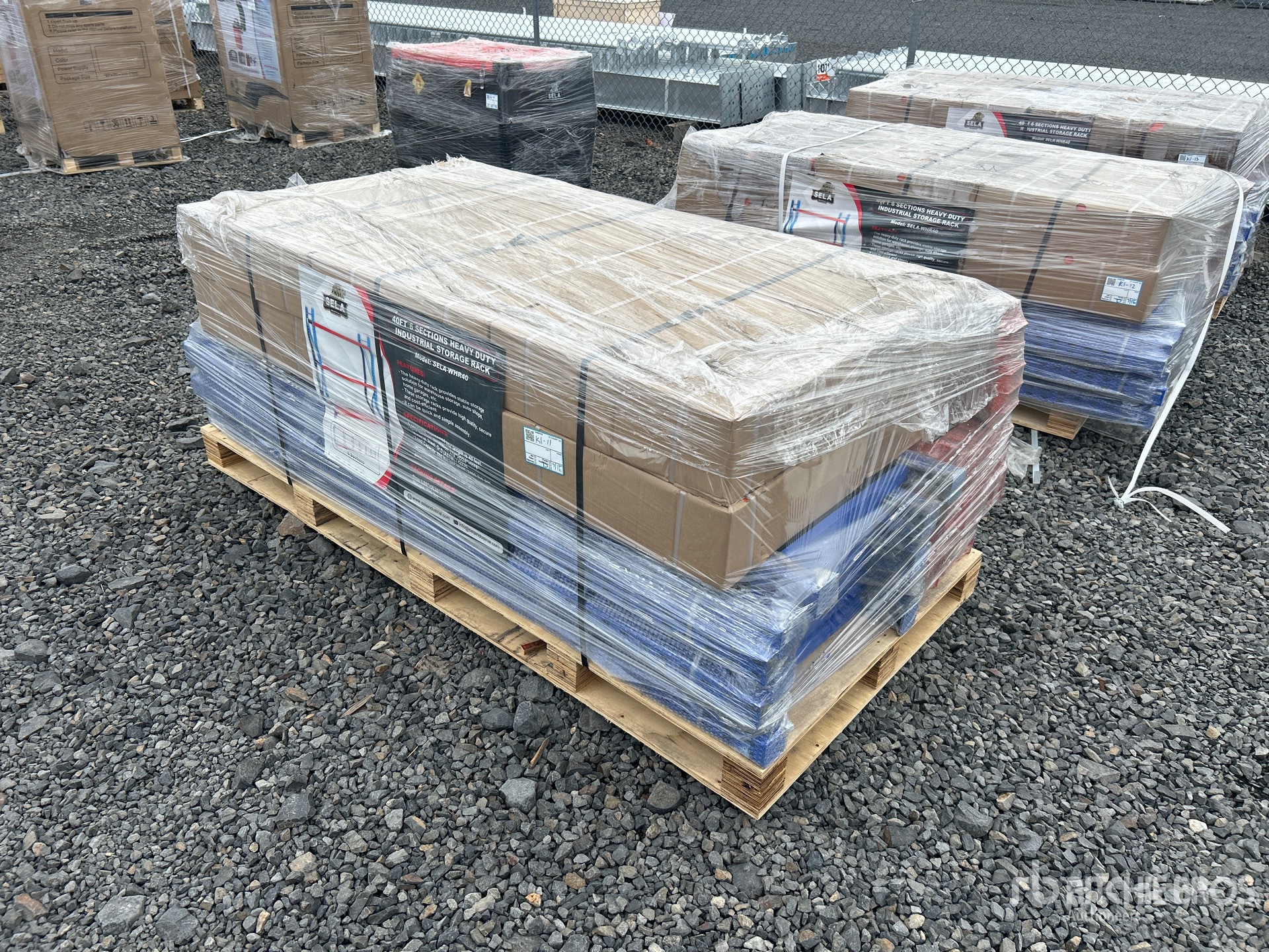 2026 SELA WHR40 40 ft 6 Section Pallet Racking (Unused)