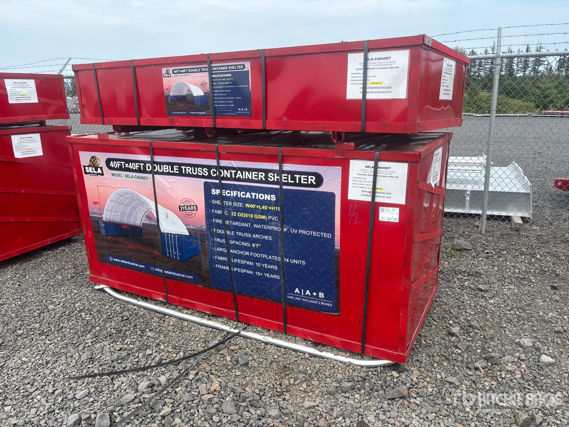 2026 SELA C4040DT 40 ft x 40 ft Container Shelter (Unused)