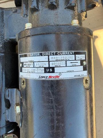 NOS Leece-Neville M0017507ME Starter for FMTV/LMTV Ship dims:23x15x9 75lbs