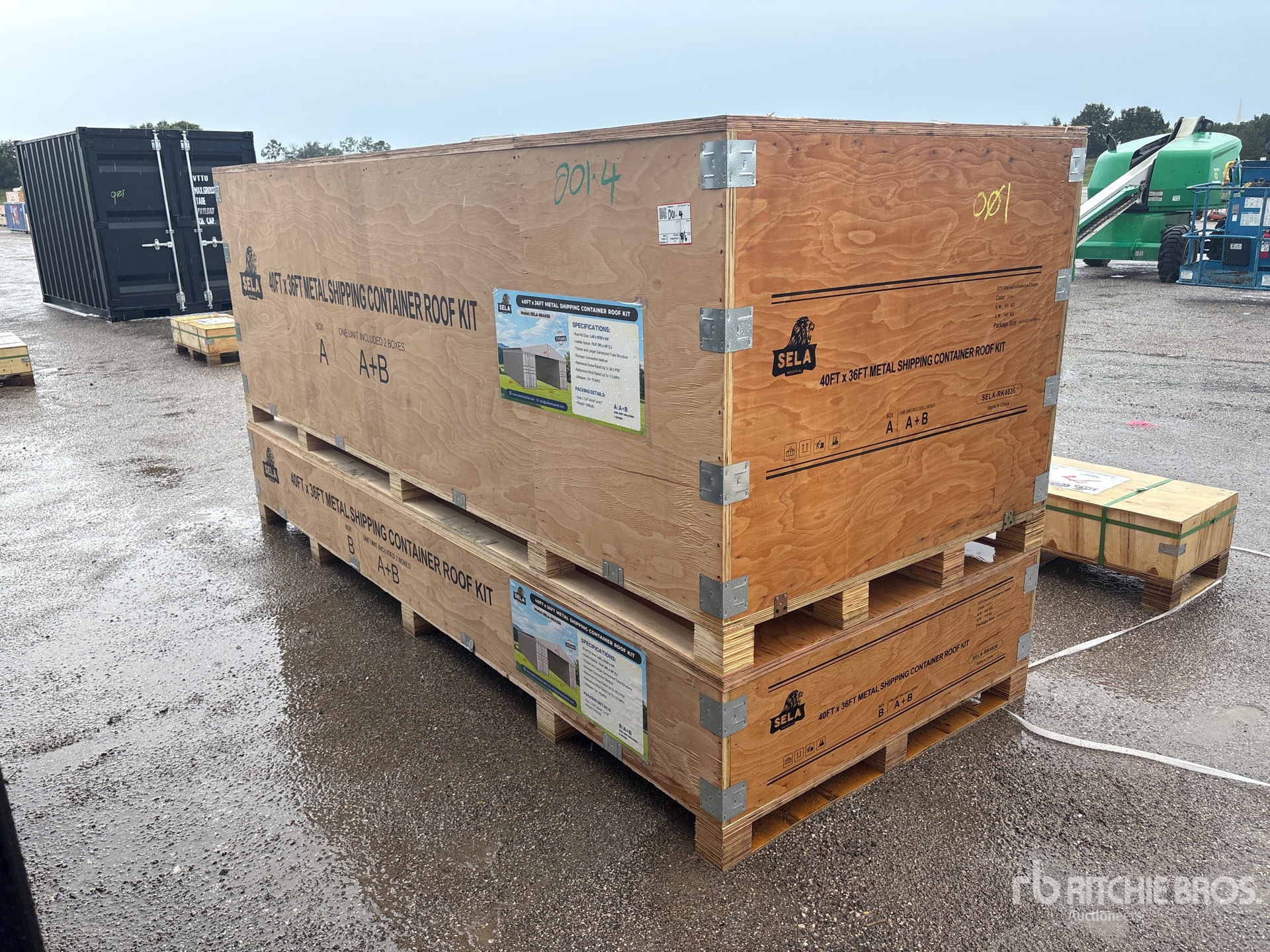 2026 SELA RK4036 36 ft x 40 ft Container Roof Kit Storage Building (Unused)