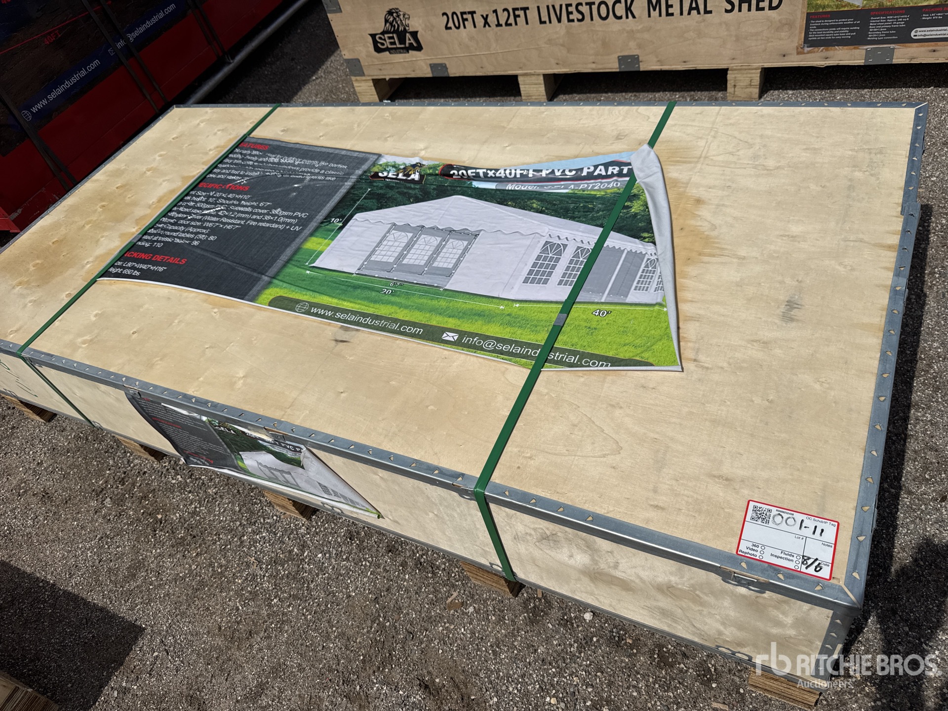 2026 SELA PT2040 20 ft x 40 ft PVC Party Tent (Unused)