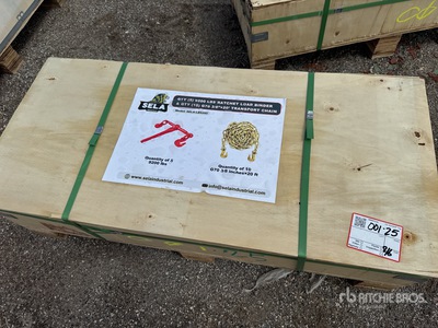 2026 SELA LB9200 Quantity of (5) Ratchet Binders & Quantity of (10) Transport Chains (Unused)