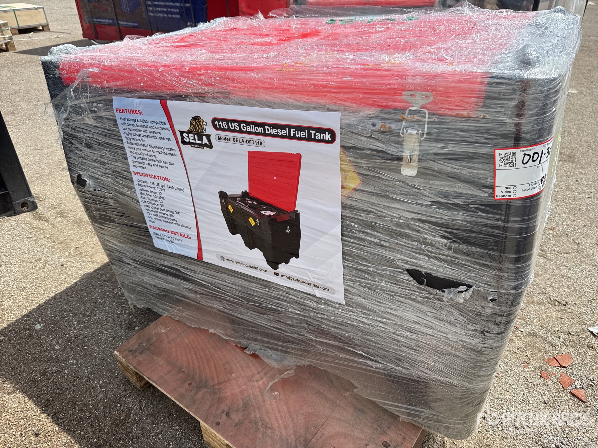 2026 SELA DFT116 116 gal Portable Poly Diesel Fuel Tank (Unused)