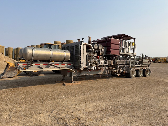 2011 Axon Energy Products Frac Pump Frac Pumping Unit/2012 Choice Lowboy Trailer