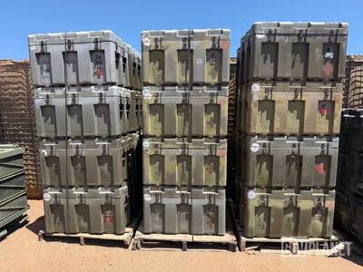 lot of 24-ECS Composites Medium Loadmast Storage Case 32" x 20" x 20" Military-grade transit and rackmount cases engineered for extreme environments. ورش و مخازن متنوعة