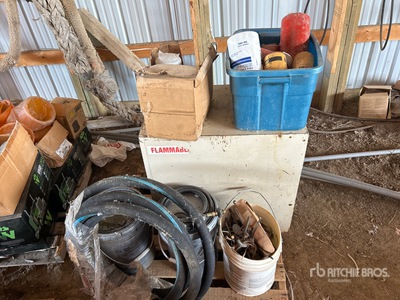 Quantity of Engine Filters, Hydraulic Hose, Heavy Duty Cabinet