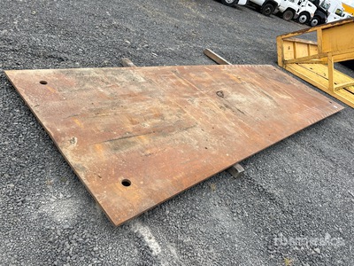 6 ft 7 in x 19 ft 8 in (1 in Thick) ألواح الصلب