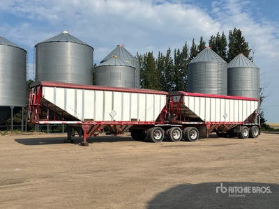 1999 Lode King 27 ft Tri/A Super B-Train Lead Grain Trailer