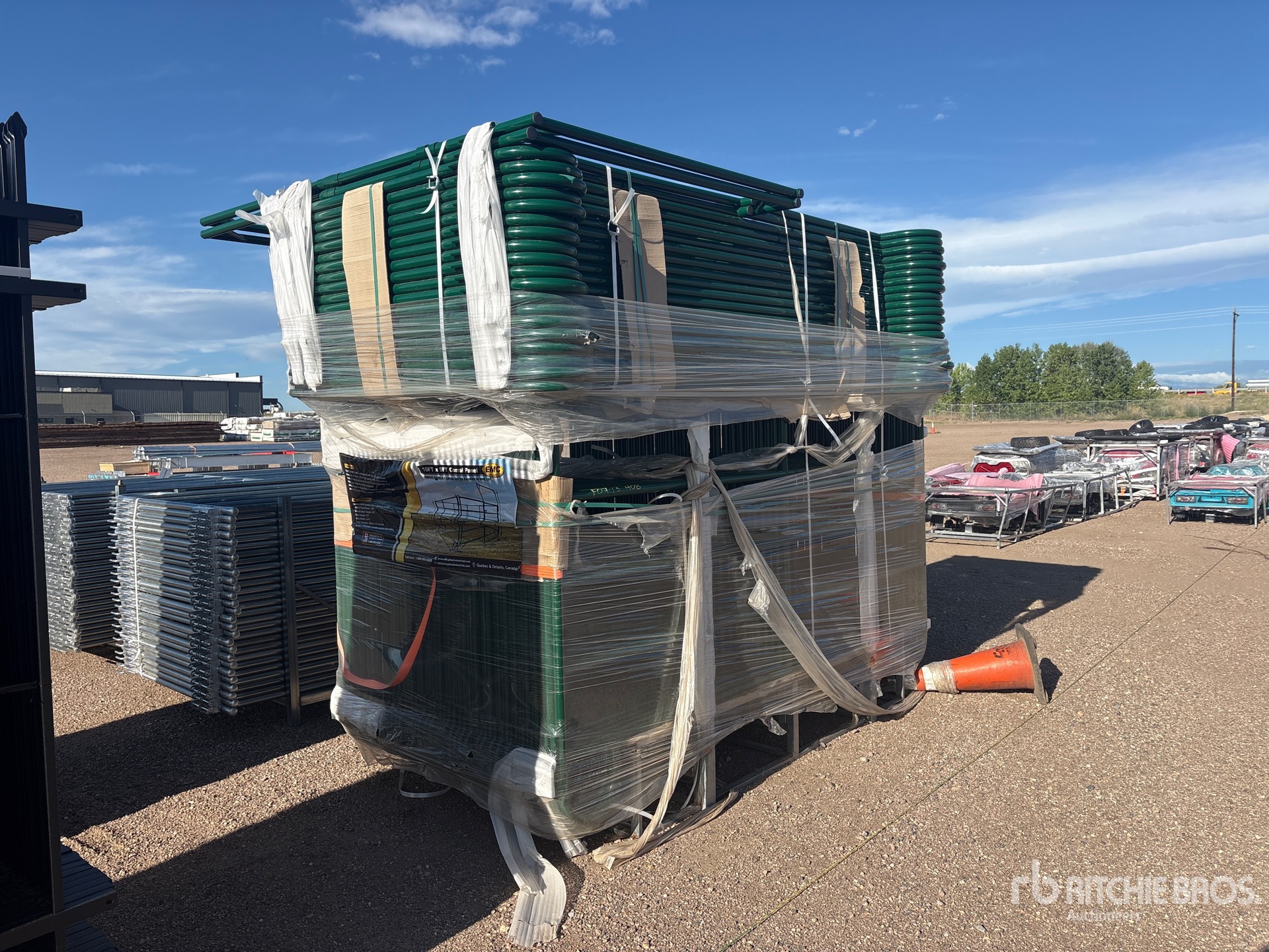 Quantity of (56) 2026 EMC CP10FT-5FT(54+2) 10 ft x 5 ft Powder Coated Corral Livestock Panel (Unused)